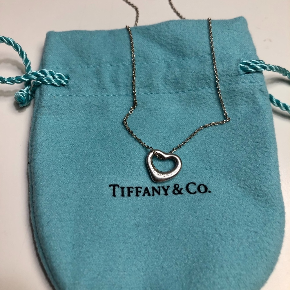 Tiffany Open Heart Pendant